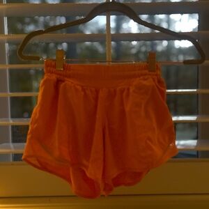 Size 4, lululemon hotty hots, orange